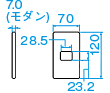 1コ用モダンプレート