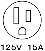 ブレーカ　単相100V　接地極付　125V15A