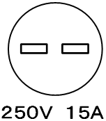 ブレーカ　単相200V　一般　250V15A