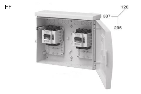 ケースブレーカ 屋外用 漏電保護用 EF 60AFプラスティック