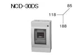 ケースブレーカ 断路器 NCD-30DS 30A プラスティック