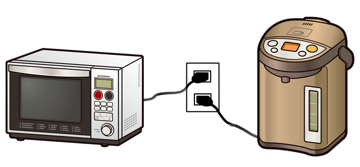 分電盤　キッチン　使い過ぎ