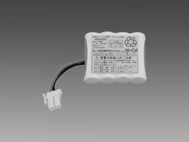 4N06DC 非常照明・誘導灯用 バッテリー(ニッケルカドミウム蓄電池) 4.8V 600mAh