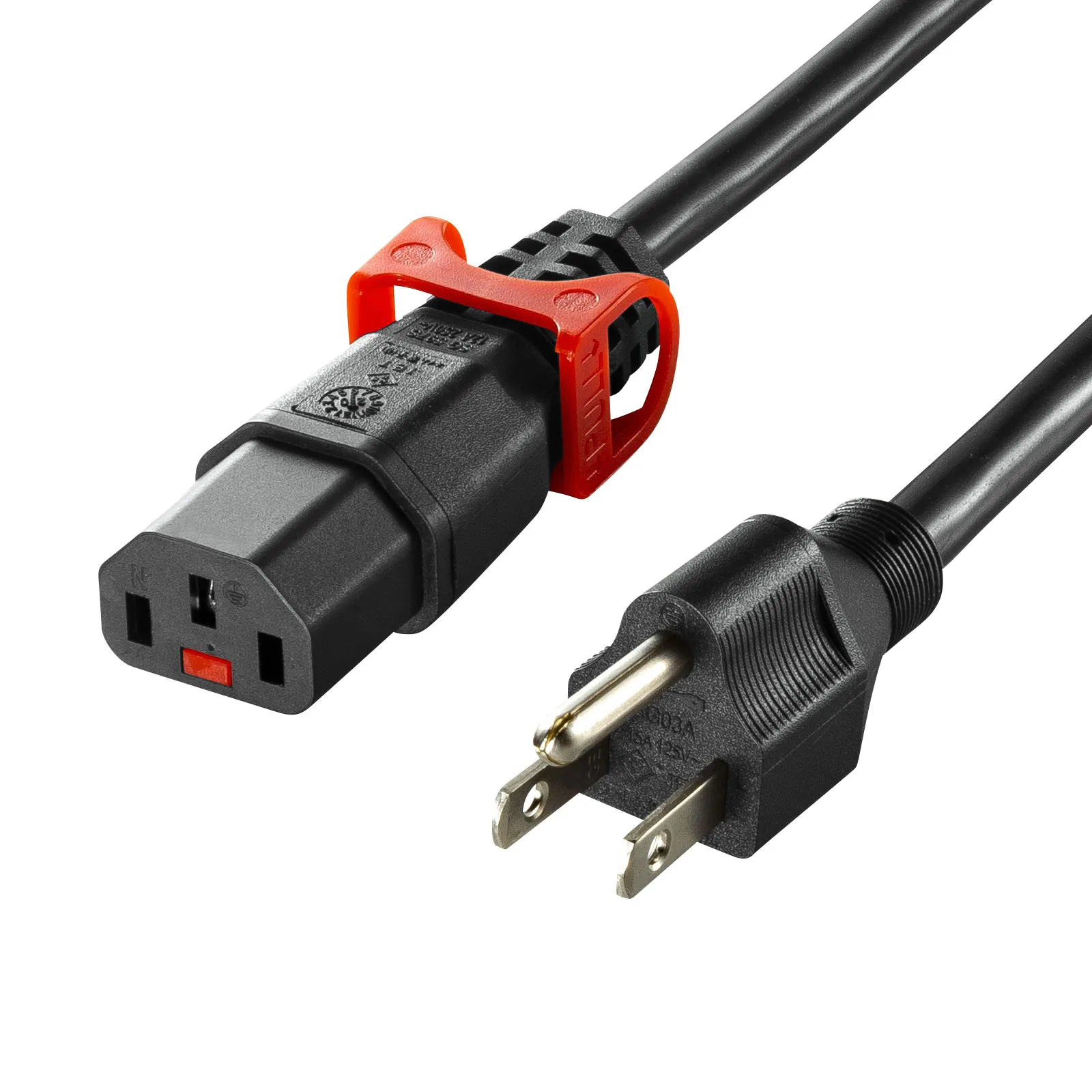 抜け防止ロック式電源コードロックプラス（3m） APW15-515C13LP-30
