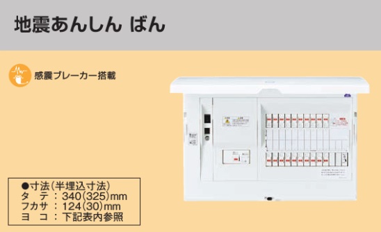 BHM85322Z HEMS分電盤 マルチ通信型 地震あんしんばん LSなし 主幹50A  分岐32+2