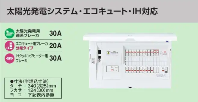 BHM86262C2 HEMS分電盤 マルチ通信型 太陽光発電システム・エコキュート・IH対応 LSなし 主幹60A  分岐26+2