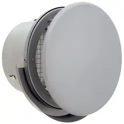 BSW100ABR5MDSP SUS製 外風対策グリル 100φ 丸型フラット板付FD付 72℃型式 5メッシュ