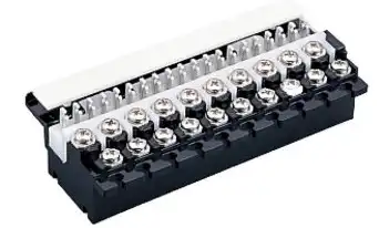 CS-200 三和電気工業 クリップ式端子板 (10回線用クリート付)