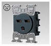 DC2582E 2Pアース30A埋込コンセント