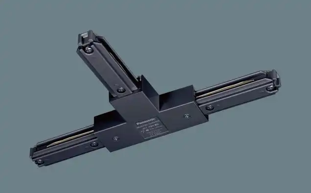 DH0245K 100Vダクトシステム(ジョイナT)(ティー)(右用)(黒)(2P15A125VE付)(フィードイン端子付)