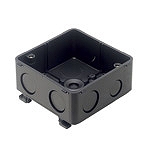 DM4744DB 中型四角アウトレットボックス(ブラック)(スタットなし)(中浅型)(44)Barクイックシリーズ