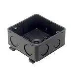 DM4744DB 中型四角アウトレットボックス(ブラック)(スタットなし)(中浅型)(44)Barクイックシリーズ