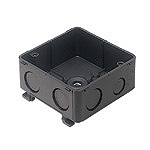 DM47542B 中型四角アウトレットボックス(ブラック)(３分スタット付)(中深型)(54)Barクイックシリーズ