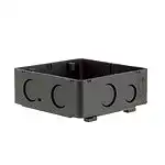 DM4844DB 大型四角アウトレットボックス(ブラック)(スタットなし)(大浅型)(44)Barクイックシリーズ
