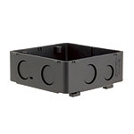 DM48542B 大型四角アウトレットボックス(ブラック)(３分スタット付)(大深型)(54)Barクイックシリーズ