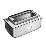 DS4911K 1コ用スイッチボックス(セーリスボックス)(カバー付)(鋼板製電気亜鉛めっき)