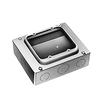 DS4912 2コ用スイッチボックス(セーリスボックス)(カバー付)(鋼板製電気亜鉛めっき)