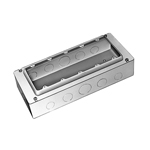 DS4915 5コ用スイッチボックス(セーリスボックス)(カバー付)(鋼板製電気亜鉛めっき)