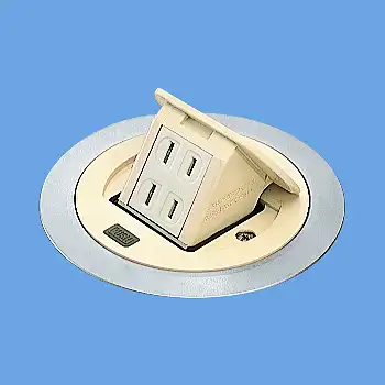 DU1100WT F型アップコン 電線管工事用 アイボリー 2P15A 125V 2コ口