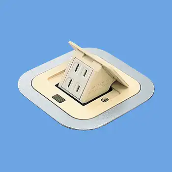DU1300WT F型アップコン 電線管工事用 F型アップコン角型 アイボリー 2P15A 125V 2コ口