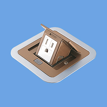 DU1302DK 住宅用F型アップコン角型 1コ口アース付 オーク 2P 15A 125V