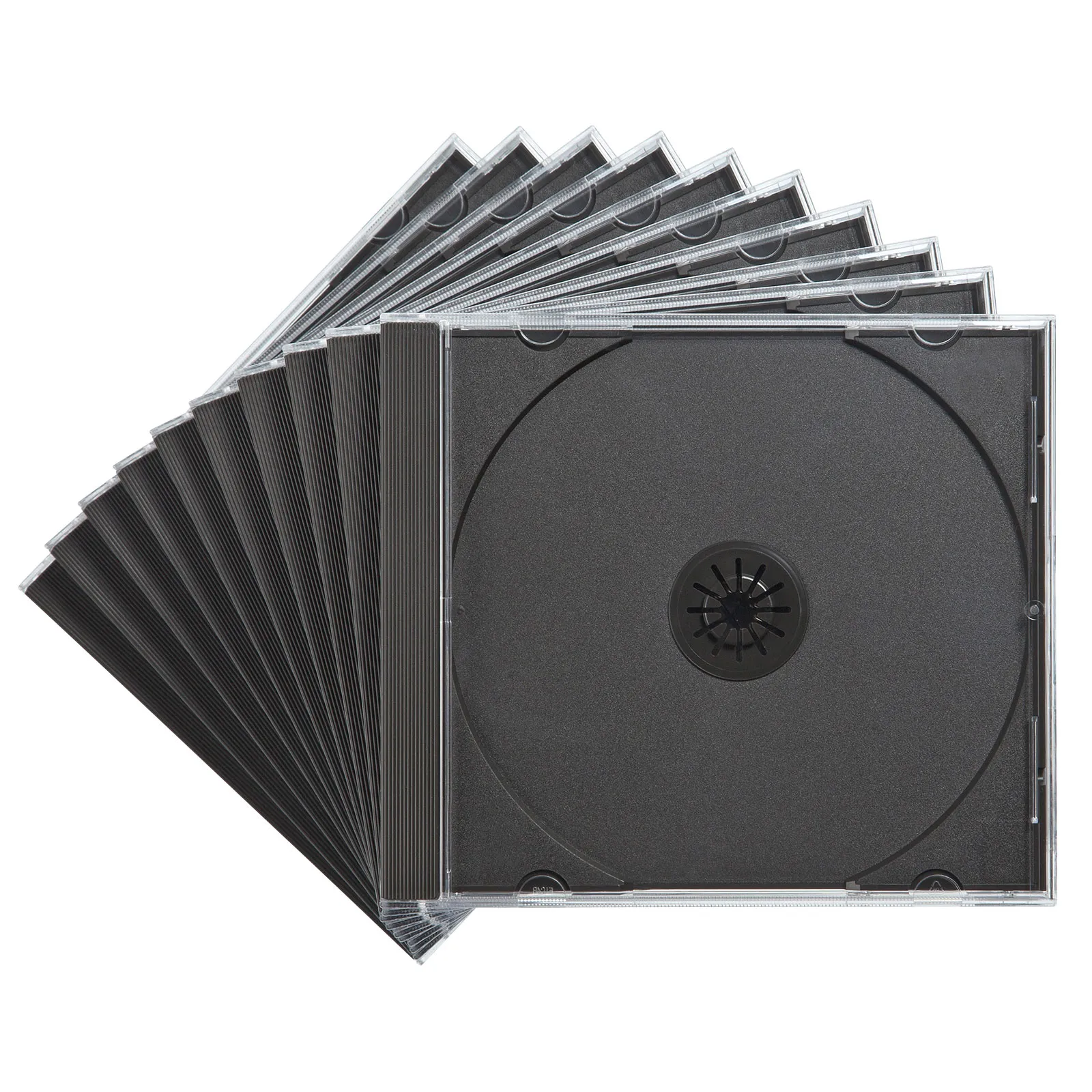 Blu-ray・DVD・CDケース（10枚セット・ブラック） FCD-PN10BKN
