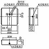 FK21750 誘導灯B級一般型用取付ボックス(FA20103K・FA20106・FA20107K・FA40103K・FA40106・FA40107K)