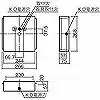 FK21750 誘導灯B級一般型用取付ボックス(FA20103K・FA20106・FA20107K・FA40103K・FA40106・FA40107K)