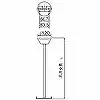 FP01550C 誘導灯吊具C級・B級(一般型)丸タイプ・長さ500mmタイプ