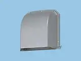 FY-MFX043 パイプフード深形 ステンレス製 ガラリ付φ100用 色＝シルバーメタリック粉体塗装