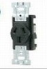 HCF-3202 埋込コンセント・さし込みプラグ コンセント本体 3P 20A(250V)(黒)