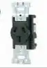 HCF-3202 埋込コンセント・さし込みプラグ コンセント本体 3P 20A(250V)(黒)