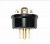 HCF-4152 埋込コンセント・さし込みプラグ コンセント本体 接地3P 15A(125V)(黒)
