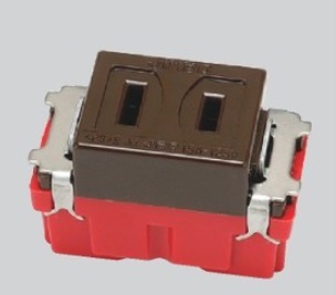 JEC-BN-5-C 埋込コンセント シングル チョコレート色
