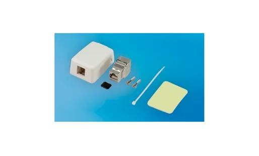 カテゴリー6A用マウントボックス(1P/シールドジャック付) LMB-6A-1K