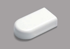MFME03 メタルエフモール付属品-エンド(S型)(ミルキーホワイト)