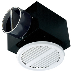 [受注品]NCSG100ADSP 軒天井用グリル チャンバー方式 100φ ガラリFD付 72℃型式
