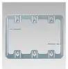 NDG4366 平形パネル押え金具(3連用)