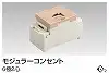 NDG8002(CW) 埋込モジュラーコンセント(6極2心) ウォームベージュ