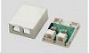 NMJ-22CA-I 露出型 モジュラージャック コンデンサー内蔵型 6極2心2口用（アイボリー）