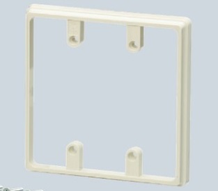 OF-120J10M 露出スイッチボックス2ケ用継枠 ミルキーホワイト