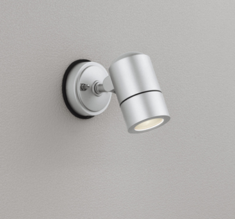 OG254571LR 屋外用スポットライト ランプ交換型 白熱灯50W相当 非調光・電球色 色：マットシルバー