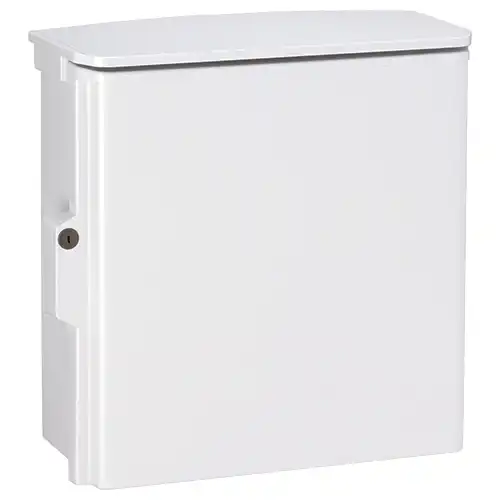 OPK16-254A キー付耐候プラボックス(屋根付) ヨコ250 タテ400 フカサ160