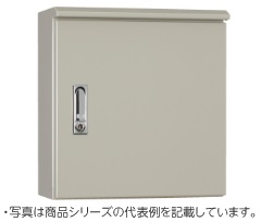 ORZ20-616C 屋外用キャビネット(水切構造、防塵・防水パッキン付)ヨコ600フカサ200鉄製基板付