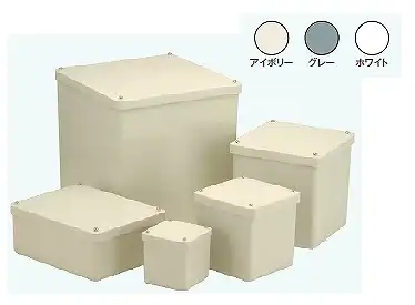 PB303025KJHW プルボックス(防水カブセ)(アイボリー)【縦300mm×横300mm×深さ250mm】