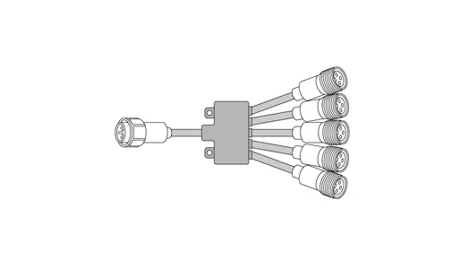 LEDソフトネオン 5分岐コード PR-E3-B05
