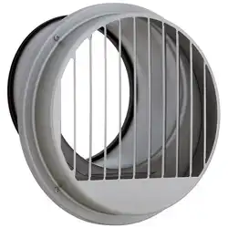 SCG100YL3MBL SUS製グリル BL製品 100φ 厚型縦ガラリ左吹き 3メッシュ