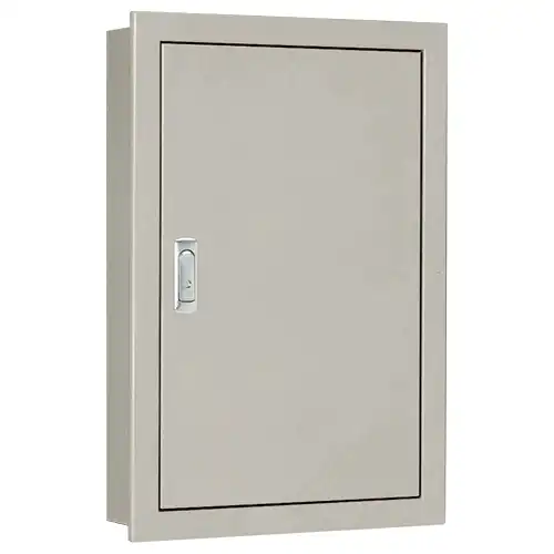 SF12-23C 盤用キャビネット(埋込形)(鉄製基板)(片扉)(外径横200×縦300×深さ120)(基板横120×縦220)