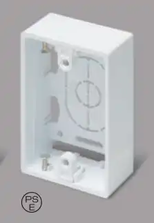 SFBA19 ニュー・エフモール付属品-露出ボックス(1個用・浅型・チョコ)