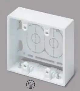 SFBF29 ニュー・エフモール付属品-露出ボックス(2個用・深型・チョコ)